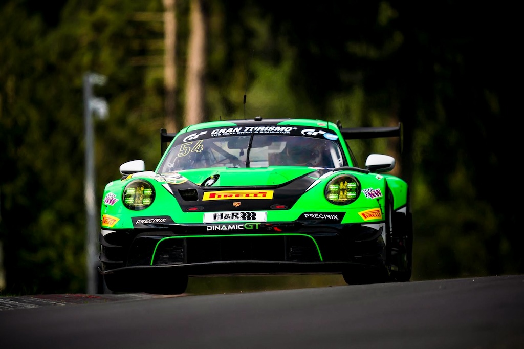 Bastian Buus udgik fra føring på Nürburgring
(Foto: Dinamic GT)